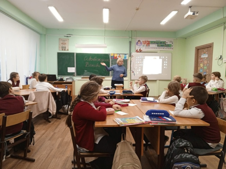 Беседа об освобождении Венева.